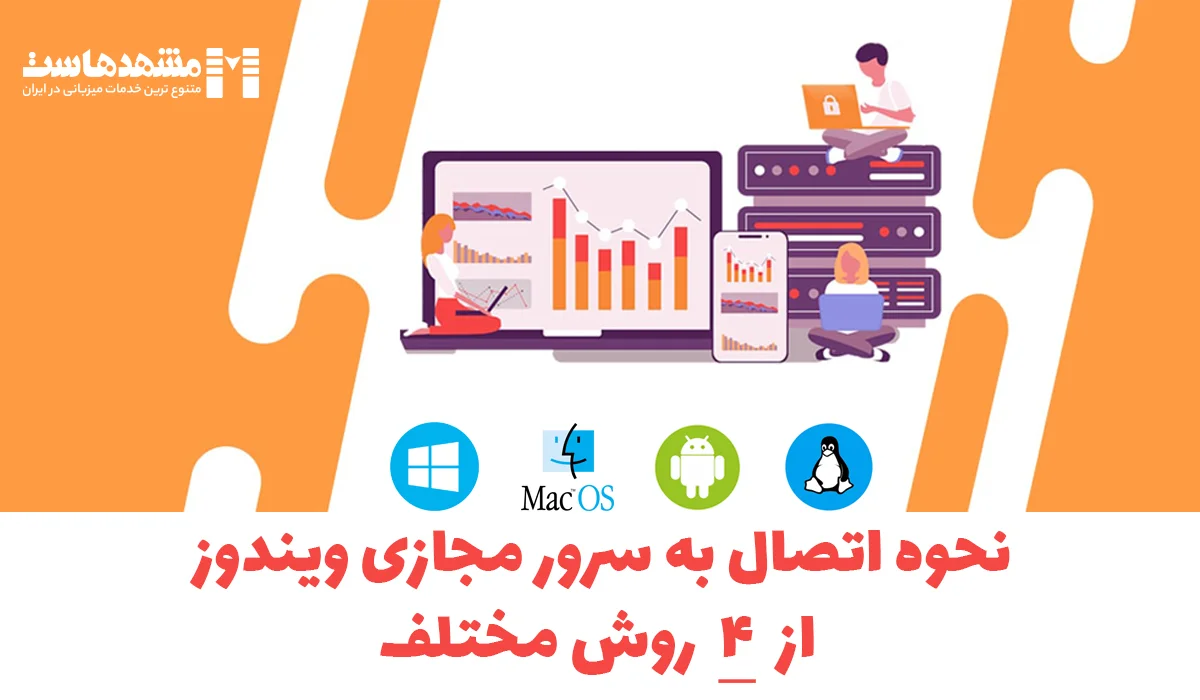 اتصال به سرور مجازی