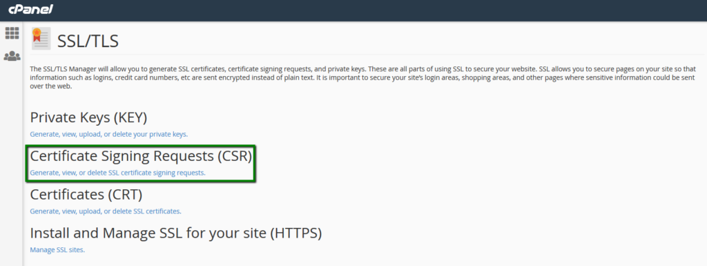 نحوه ساخت CSR در سی پنل