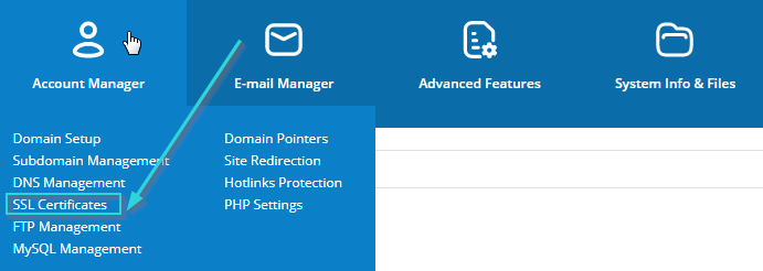 ساخت CSR در دایرکت ادمین
