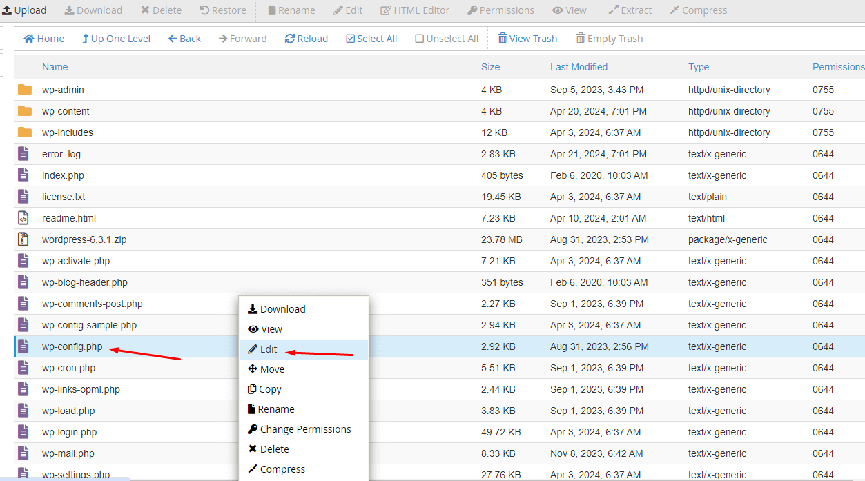 تنظیمات هاست سی پنل