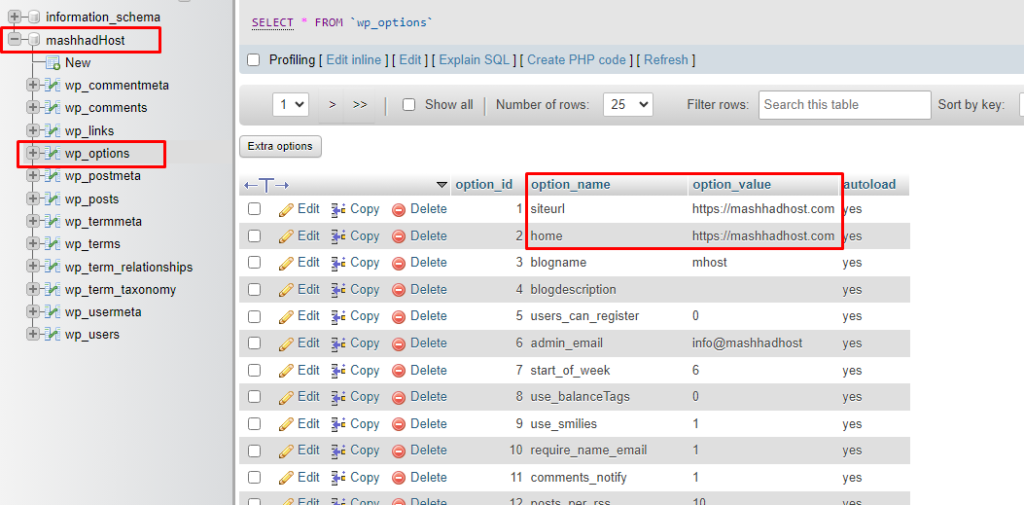 ریدایرکت https در دیتابیس