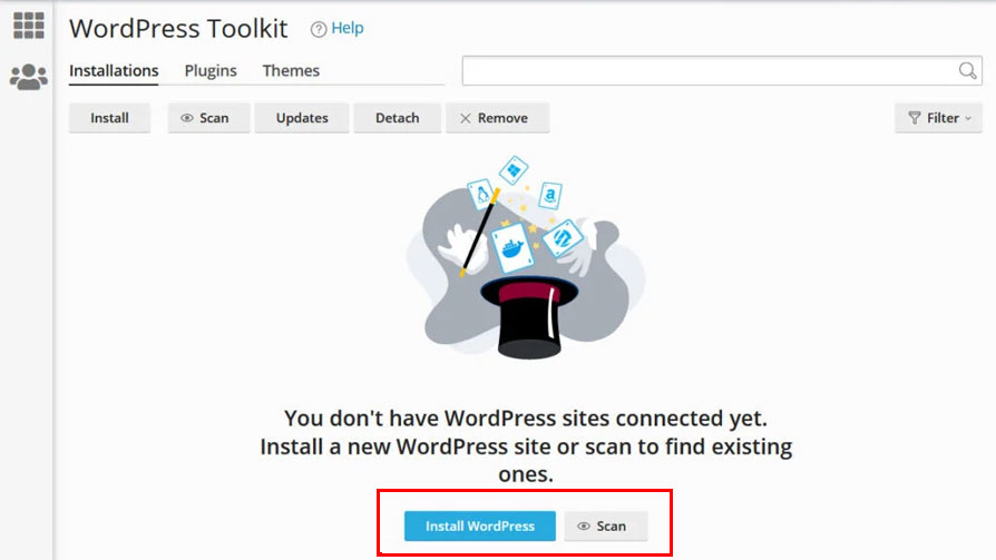روش نصب آسان با wordpress toolkit