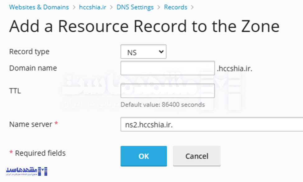 ایجاد DNS اختصاصی در پلسک