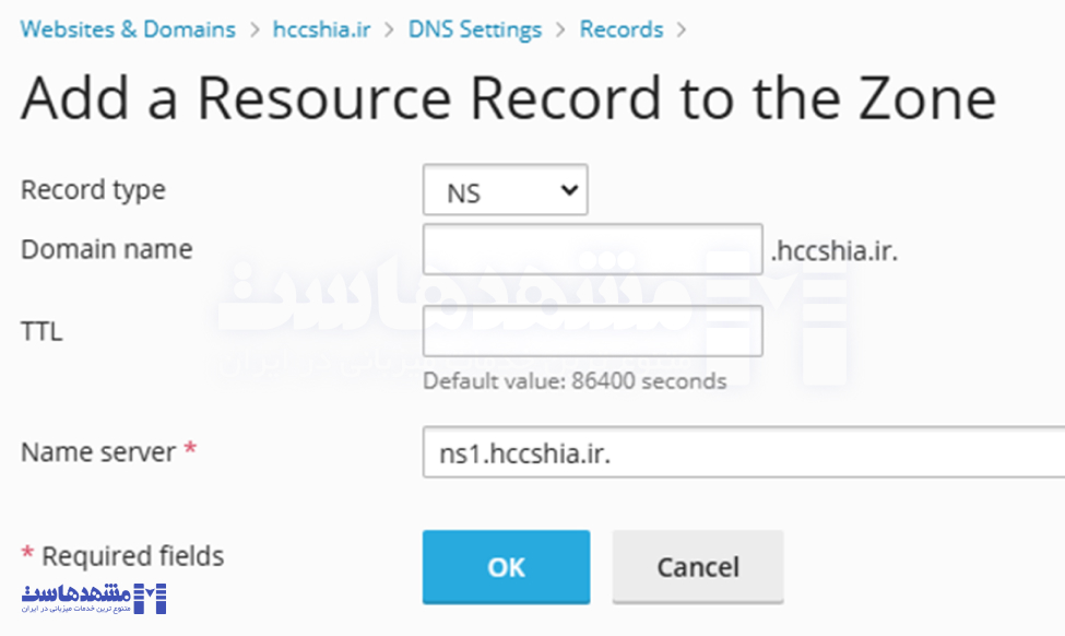 ایجاد DNS اختصاصی در پلسک