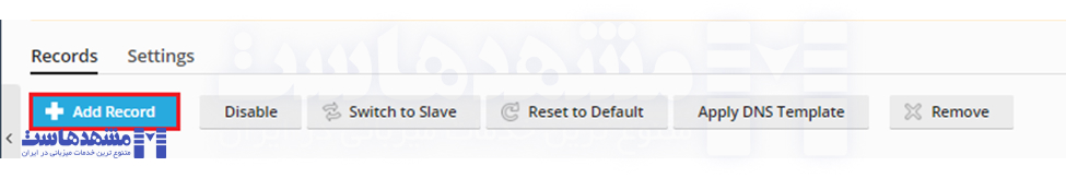 تنظیم DNS در پلسک
