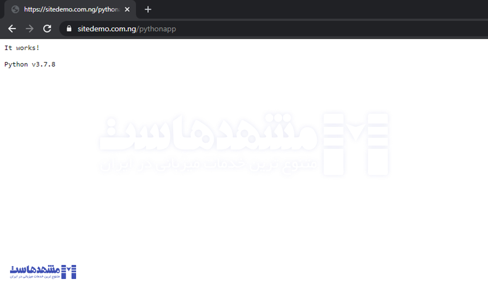 نصب اپلیکیشن پایتون