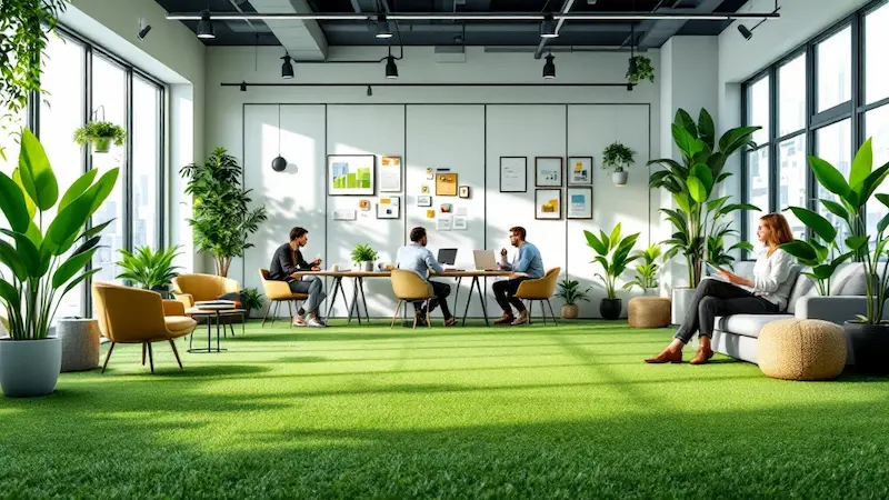 مزایای چمن مصنوعی در استارتاپ‌ها